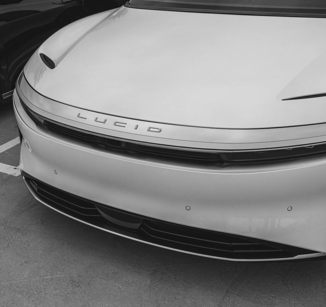 Front hood of the Lucid Air Grand Touring